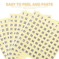 15 Sheets Small Circle Number Stickers for Digital Mailbox, Clothing ...