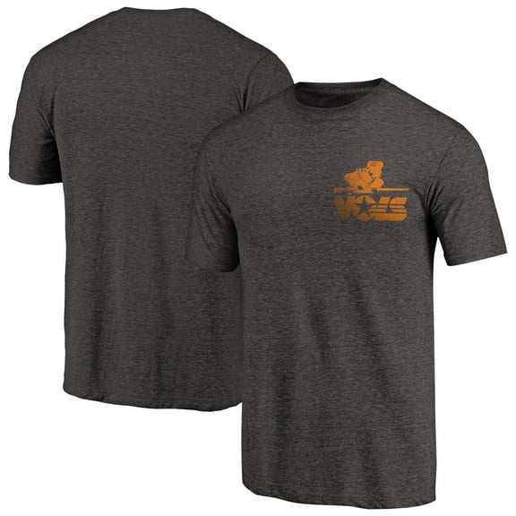 Men's Black Tennessee Volunteers College Vault Left Chest Distressed Tri-Blend T-Shirt