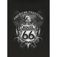 thumbnail image 2 of Mens Route 66 Tshirt - American Tradition USA Bald Eagle Shirt Black 3X-Large, 2 of 3