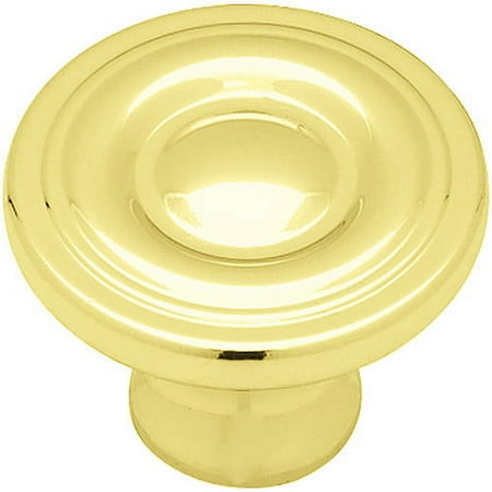Liberty Polished Brass 1-1/4" Ring Round Knob