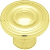 Liberty Polished Brass 1-1/4" Ring Round Knob