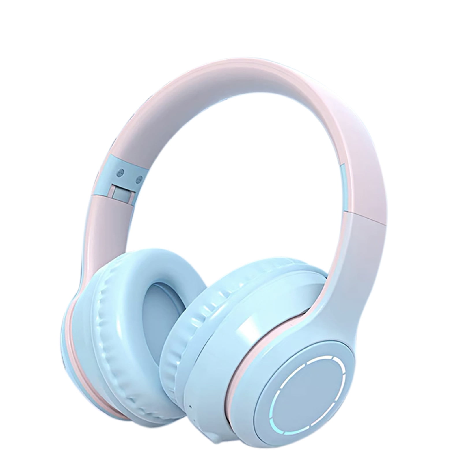 Wireless Bluetooth Headphones, Foldable Bluetooth Headset with Microphones, Hi-Fi Stereo, Intelligent Noise Reduction, for Mobile Phone/PC/TV/Tablet(Blue)