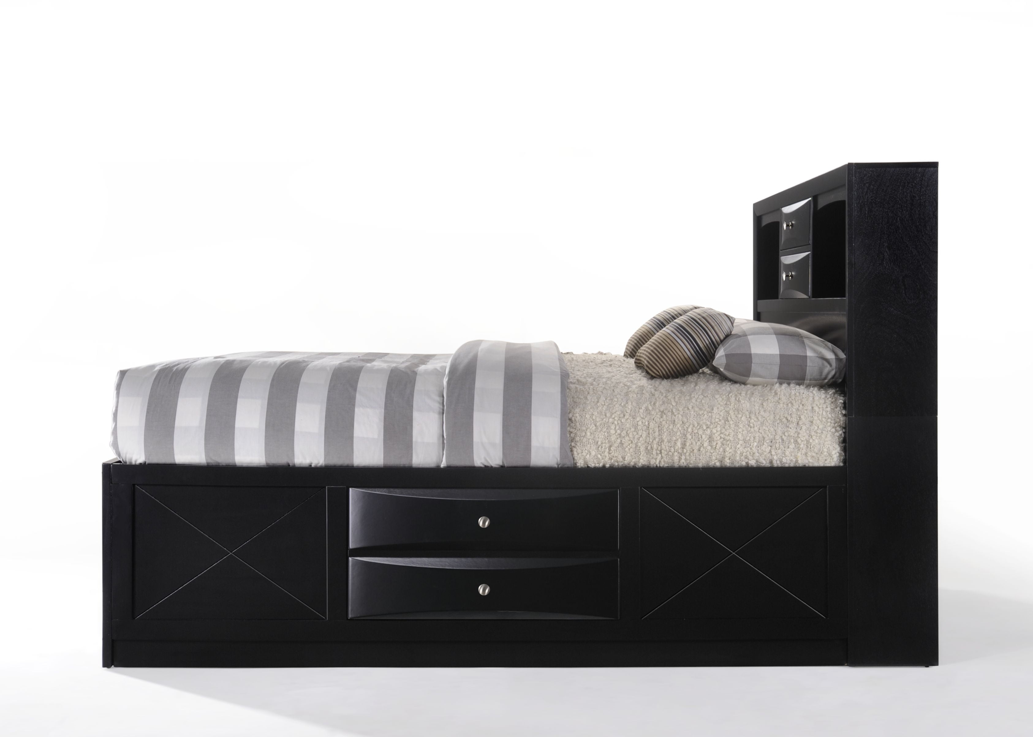 Acme Ireland Queen Storage Bed, Black, Box 1 of 4