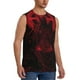thumbnail image 2 of Fotbe Red Gothic Skeleton Throne Men's Camiseta sin Mangas Estampada para Hombres, Playera Casual para Gimnasio, Entrenamiento, Playa-X-Large, 2 of 7