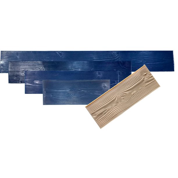 Concrete Stamp Set of 5 mats 9" Wood Plank . Wood texture Stamp Mat SM