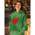 thumbnail image 2 of Bitten Watermelon Hoodie Women -SPIdeals Designs, Female Large, 2 of 4