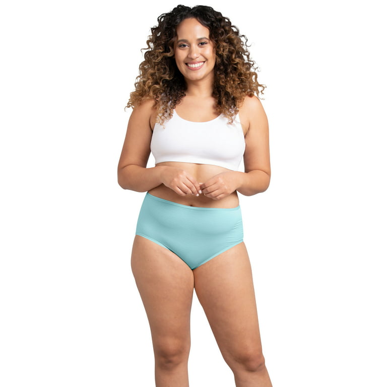 Fruit of the Loom Women's Breathable Cooling Stripes Brief