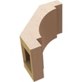 thumbnail image 6 of Ekena Millwork 5"W x 8"D x 8"H Merced Rough Cedar Woodgrain TimberThane Knee Brace, Primed, 6 of 6