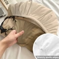 thumbnail image 4 of Queen Size Fitted Sheet Set - Black Forest 3 Piece Bedding Sets 16" Deep Pocket Fitted Sheet with 2 Pillowcases, Deer Silhouettes Foggy Grey Pine Tree Brushed Microfiber Hotel Luxury Bed Sheets, 4 of 9