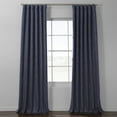 thumbnail image 4 of Porch & Den Exclusive Fabrics Italian Textured Faux Linen Insulated Thermal Blackout Curtain (1 Panel) - Premium Texture, Luxurious Elegance Pebble, 4 of 5