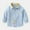 Light Blue, variant on Boys School Uniform Polos,Long Sleeve Stand Collar Solid Autumn Tops Pink 3-4Years