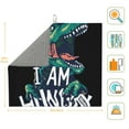 thumbnail image 3 of Honeii Hungry Tyrannosaurus for Dish Drying Mat for Kitchen Counter, Non-slip Rubber Backed, Hide Stain Kitchen Super Absorbent Draining Mat, Dish Rack Pad, 3 of 8