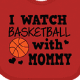 thumbnail image 4 of Inktastic I Watch Basketball with Mommy Boys Baby Bib, 4 of 4