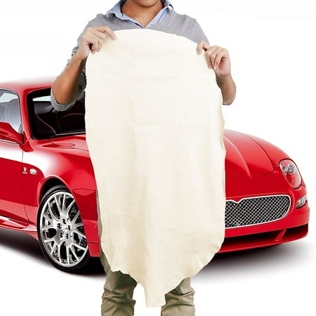 

Natural Suede Leather Car Cleaning Towels Drying Washing Cloth New 50x80cm