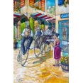 thumbnail image 2 of West, Ronald 17x24 White Modern Wood Framed Museum Art Print Titled - Tour de France II, 2 of 4