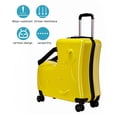 thumbnail image 2 of Eonox Kids Carry-On Luggage with Seat, 20 Inch Children's Travel Suitcase with 4 Spinner Wheels, Large Capacity Rolling Suitcase for Airplane, 2 of 6