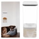 thumbnail image 5 of Contenedor de almacenamiento de alimentos para mascotas con taza de dispensador de alimentos montados en la pared para perros gatos, 5 of 6