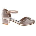 thumbnail image 2 of Badgley Mischka Girls Low Heeled Dress Shoes. (Little Kids Big Kids)Pink, Size: 12, 2 of 6
