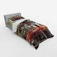 thumbnail image 3 of Ambesonne Modern Bedding Set 4 Pcs, Gloomy City Streets, Queen, Red Blue Grey, 3 of 3