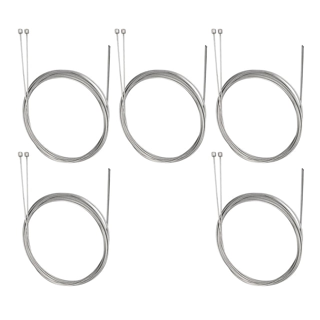5Pcs Stainless Steel Inner Brake Cable Repair Wire for Cycling Variable Zinc 2.1m