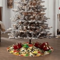 thumbnail image 4 of Bingfone Christmas Tree Skirt Mat Christmas Decoration Interior 36" -Kittens With Maple Leaves, 4 of 6