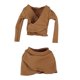 thumbnail image 4 of Falda corta básica para figura femenina a escala 1:6. Ropa hecha a mano. marrón, 4 of 9