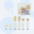 thumbnail image 2 of Unique Bargains 6 Pcs Travel Container Set Reusable Travel Bottles Set Light Yellow Light Coffee Color, 2 of 6
