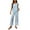 Light Blue, variant on APEXFWDT Womens Boho Palazzo Set Double-Layer Square Neck Top and Flowy Wide-Leg Pants Chic Summer Outfits XL,Light Blue