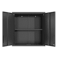 thumbnail image 4 of Tcbosik Wall Cabinet with Lockable Doors and Adjustable Shelf, Floating Metal Tool Cabinet for Garage Warehouse Home Office, Black, 4 of 10