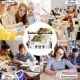 thumbnail image 6 of Cute Bulldog Face 2 Pack Pencil Pouch for 3 Ring Binder Smooth Zipper Folders with Pockets Clear Window Pencil Case, 6 of 6