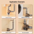 thumbnail image 4 of Multifunctional Kitchen Basin Sewer Branch Washing Machine Drainage Supplies, 4 of 12