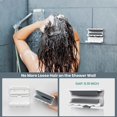 thumbnail image 2 of Recogedor de pelo para ducha (blanco), recogedor de pelo para ducha reutilizable, trampa de pelo para desagüe de ducha, recogedor de pelo de pared de baño para desagüe de bañera reutilizable brillar Electrónica, 2 of 5