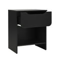 thumbnail image 4 of Walker Edison Modern Scandi 1-Drawer Nightstand, Black, 4 of 20