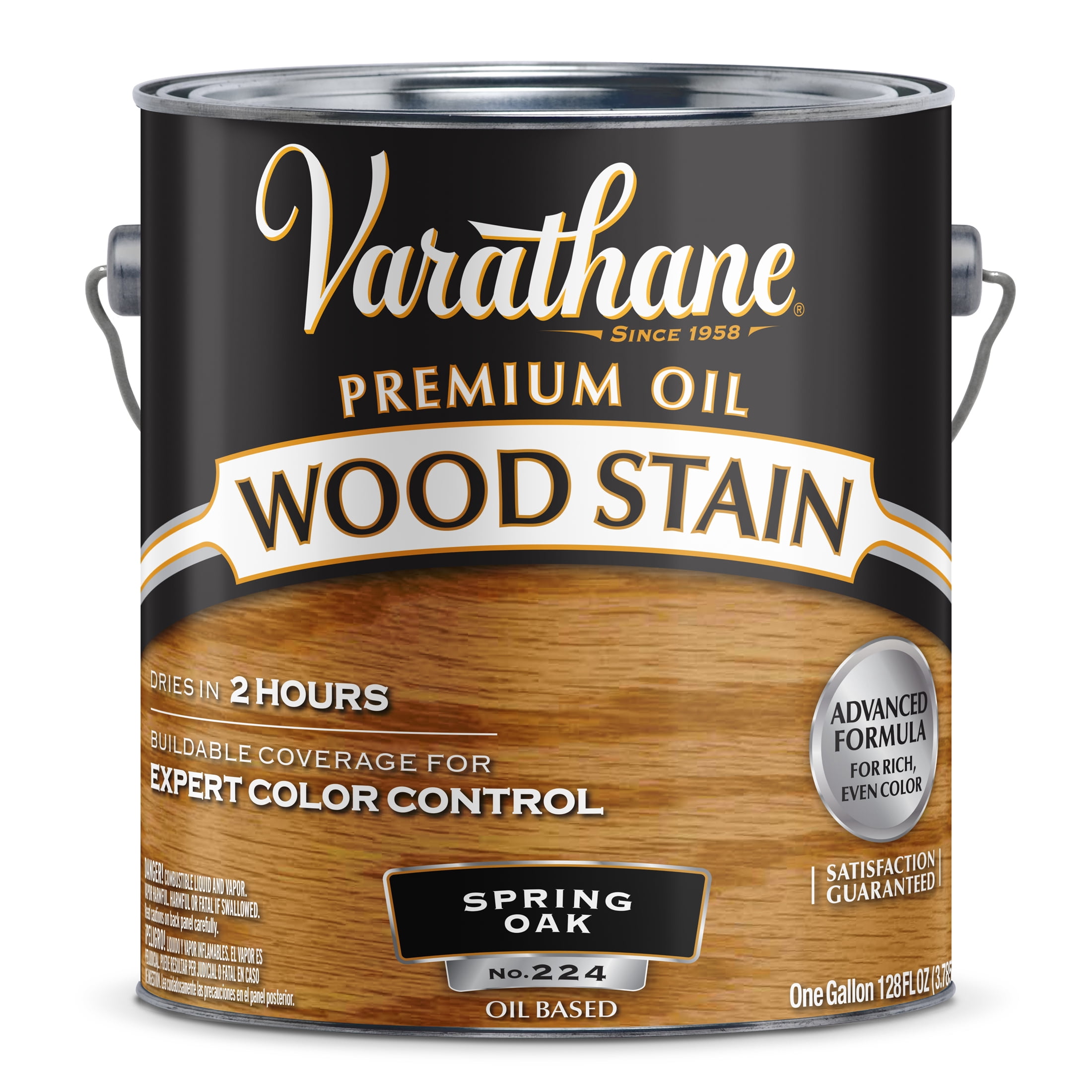 2 Pack, Spring Oak, Varathane Premium Oil-Based Interior Wood Stain-237994, Gallon