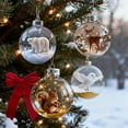 thumbnail image 4 of 2026 Nature's Birds Animal Collection Christmas Ball Ornament, 2.75" Handcrafted Animal Clear Plastic Ornament, Sparkling Star Accents for Tree,Pigeon, 4 of 6