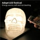 thumbnail image 4 of Lámpara de noche Billuyoard calavera 2100mAh con control remoto, 4 of 6