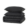 thumbnail image 4 of JML 3 Piece King Comforter Set, Diamond Design Down Alternative Comforter, Black, 4 of 6