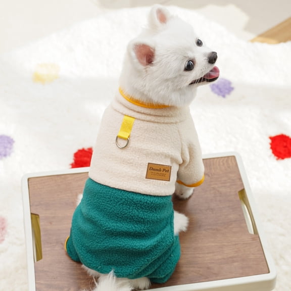 NovaStitch Dog Sweater Winter Knitted Sweatshirt Pets Puppy Clothes Puppy Fall Winter Clothes for Small to Medium Dogs Green L