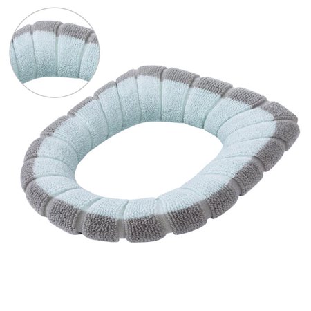 Toilet Seat Mat Soft Pad Washable Closestool Mat Warmer Cushion Bathroom No.01