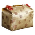 thumbnail image 2 of Caja de almacenamiento de cosméticos Caja de almacenamiento de alimentos Diseño compacto Regalo ideal Festivo único Oro, 2 of 9