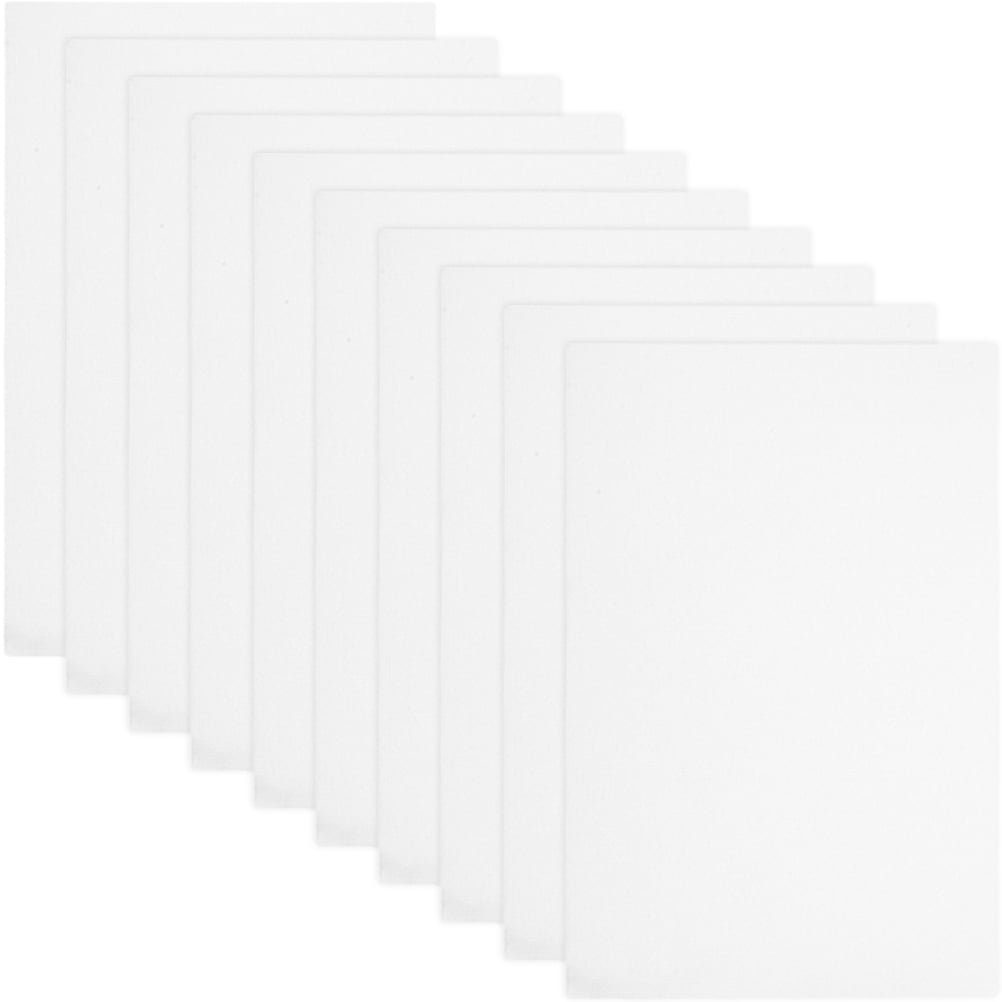 AURARMLET 10 Sheets White Cotton Fabric for Embroidery and Craft Projects, Ideal for Sewing, Quilting, and Enthusiasts