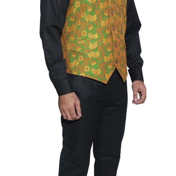 Luxe Jacquard Nehru Jacket for Men - Stylish Indian Wedding Vest Coat, Designer Formal Party Wear, Nehru Collar Vest, Elegant Men’s Fashion, XS to XXXL