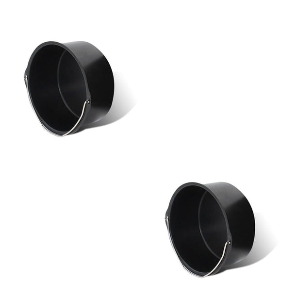 Matsuzay Sartén redonda de acero al carbono para pasteles, molde antiadherente para Chocolate, freidora de aire para el hogar, bandeja de molde para negro 7 pulgadas 2piezas Matsuzay CBP124256