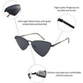 thumbnail image 6 of FEISEDY Retro Triangle Cateye Sunglasses for Women Men Metal Frame Colored Lens Sunglasses B2743, 6 of 15