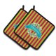 thumbnail image 1 of Soportes para macetas Caroline's Treasures BB6975PTHD corona de Navidad 7.5 x 7.5 multicolor, 1 of 1