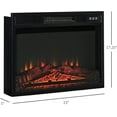 SAYFUT 23'' Embedded Electric Fireplace Insert Remote Heater Adjustable