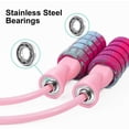 thumbnail image 3 of Jump Rope,adjustable Training Skipping Rope For Fitness(pink), 3 of 5