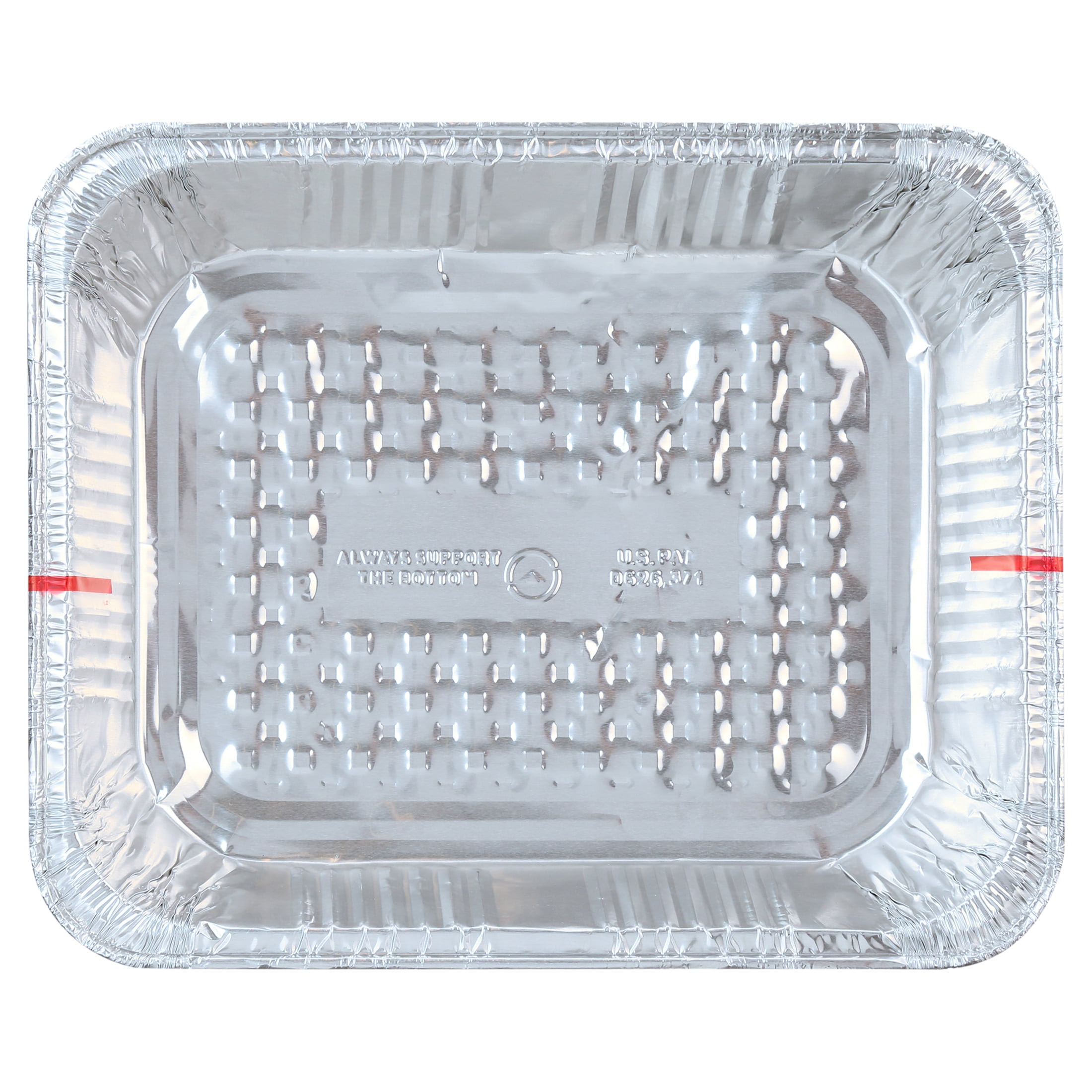 Mainstays Aluminum Half Steam Table Pans, Disposable, 12.75" x 10.38", 4 Count