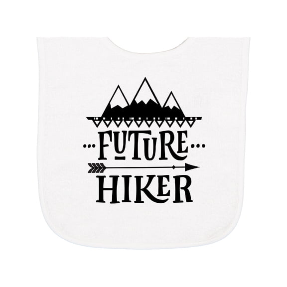 Inktastic Future Hiker Kids Hiking Baby Terry Cloth Bib