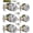 Keyed Deadbolt Lockset-Keyed Alike, variant on (4 Sets) All Keyed Same Entry Door Knob and Single Cylinder Deadbolt Combo Set, Satin Nickel Exterior Door Knobs with Lock and Keys for Entrance and Front Door
